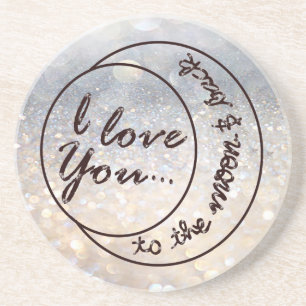 I Love You to the Moon & Back Coaster