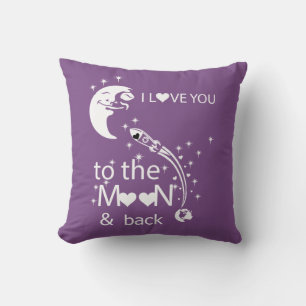 I love you to the moon & back cushion