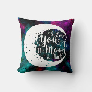 I love you to the moon & back - cushion