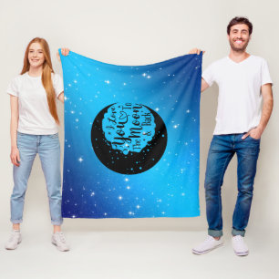 I Love You To The Moon & Back Fleece Blanket