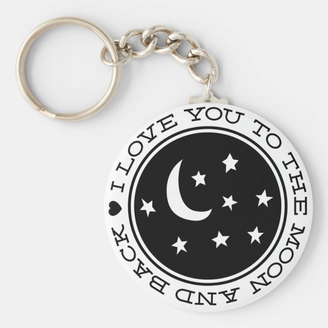 I Love You to the Moon & Back Keychain (Front)