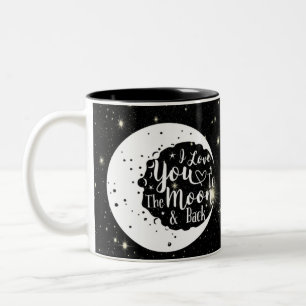 I love you to the moon & back - Two-Tone coffee mug