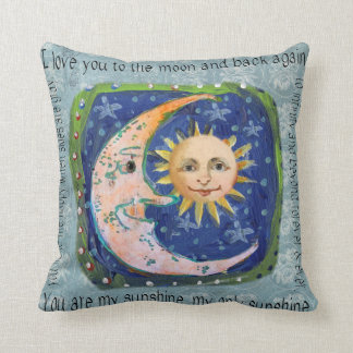 I Love You To The Moon & Back You Are My Sunshine Cushion