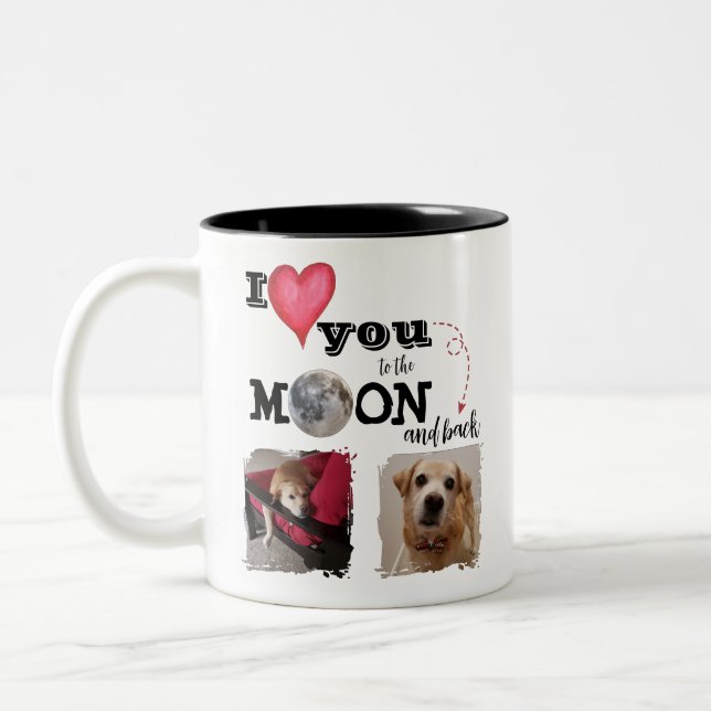I Love You to the Moon Coffee Mug (Left)