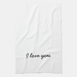 I love you towel. His and Hers - see other listing Tea Towel