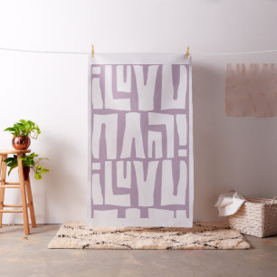 I love You Tribal Fabric