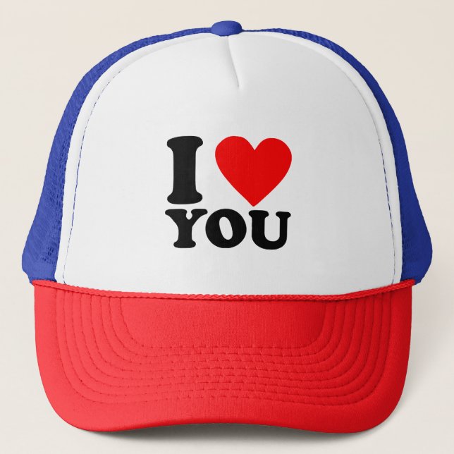 I Love You Trucker Hat (Front)
