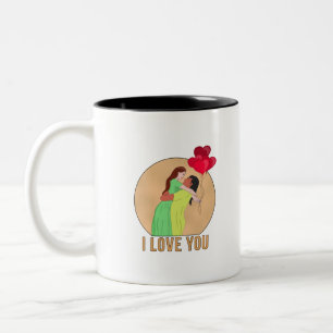 I Love You Two-Tone Coffee Mug