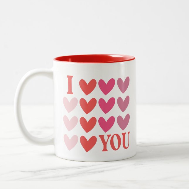 I Love You  Two-Tone Coffee Mug (Left)