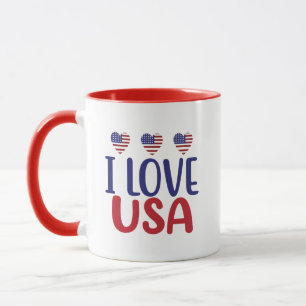 I Love You USA Mug