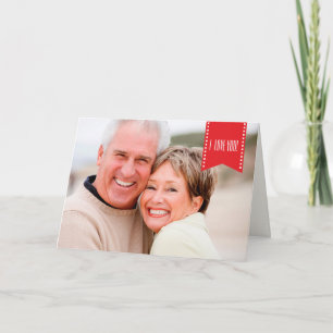 I Love You. Valentine's Day Custom Photo Holiday Card