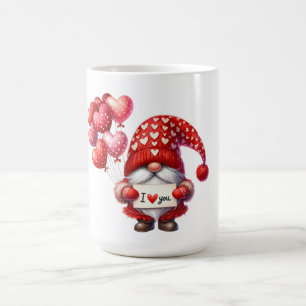 I love you Valentine's Day Gnome Coffee Mug