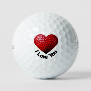 I Love You Valentine's Day Golf Balls