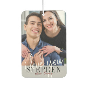I Love You Valentine's Day Photo Car Air Freshener