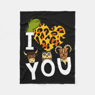 I Love You Valentines Day Romance For  Fleece Blanket