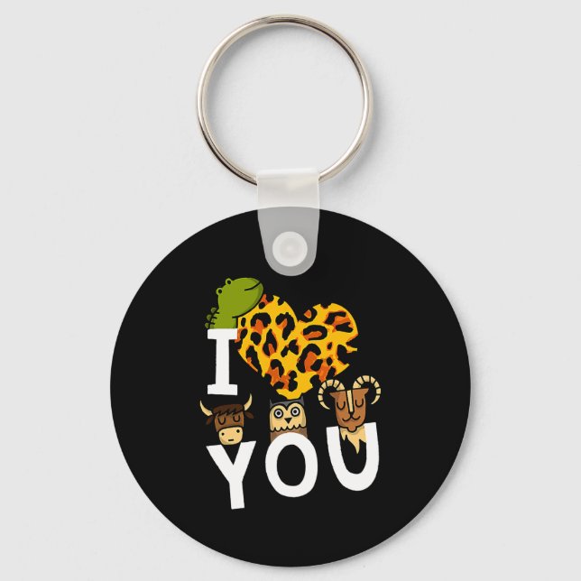 I Love You Valentines Day Romance For  Key Ring (Front)