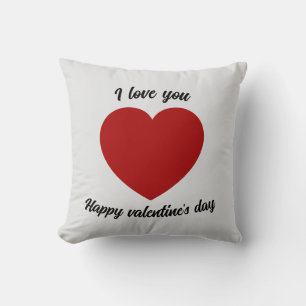  I love you Valentines day Throw Pillow