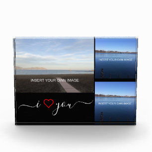 I Love You Valentines Personalised Three Photo