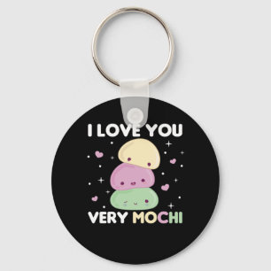 I Love You Very Mochi - Kawaii Mochi Ice Cream Key Ring
