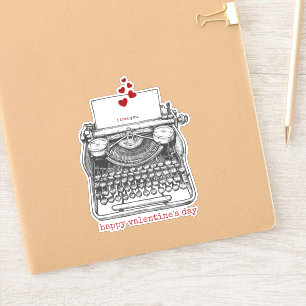I love you Vintage Typewriter Love Note