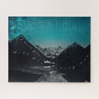 I Love You Will You Marry Me? Mountains by Lake Jigsaw Puzzle