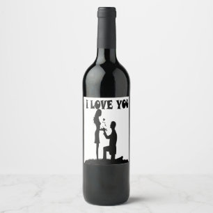 I LOVE YOU WINE LABEL