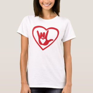 I love you with all my heart in ASL T-Shirt