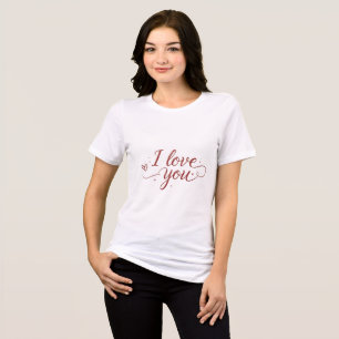 I Love You Women’s T-Shirt – Romantic Gift Tri-Blend Shirt