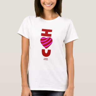 I Love You Women's White Basic T Shirt