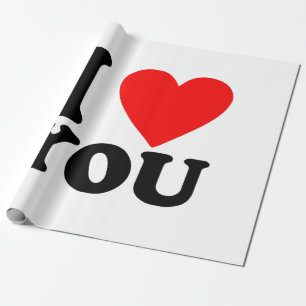 I Love You Wrapping Paper