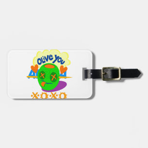 I Love You XOXO beautiful amazing Graphic text Art Luggage Tag