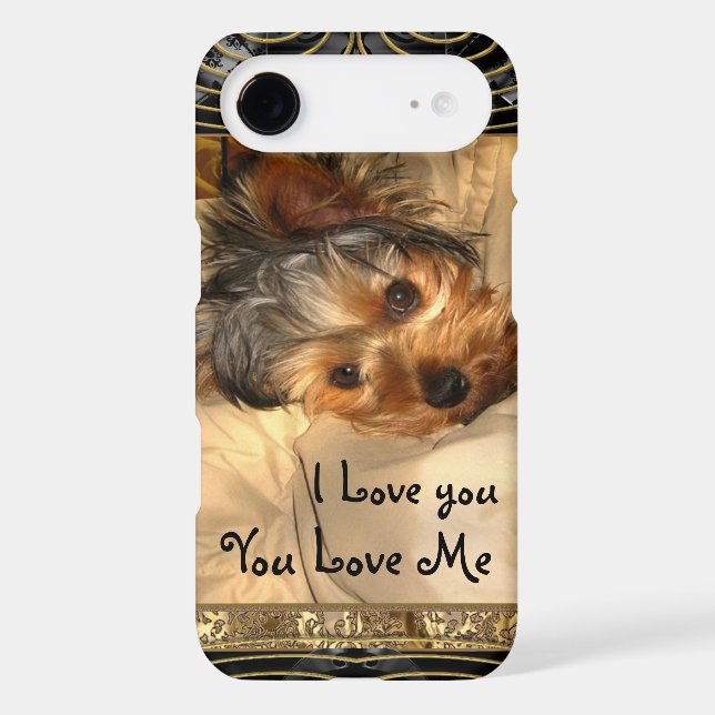I Love You Yorkie VII Case-Mate iPhone Case (Back)