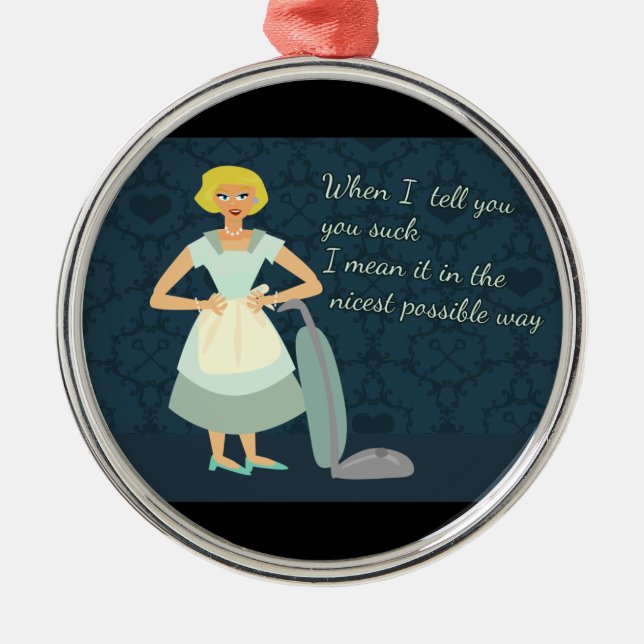 I Love You, You Suck Metal Tree Decoration (Front)