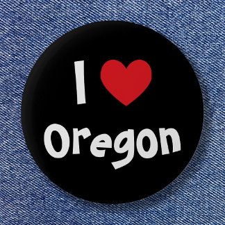 I Love Your City or State Here 6 Cm Round Badge