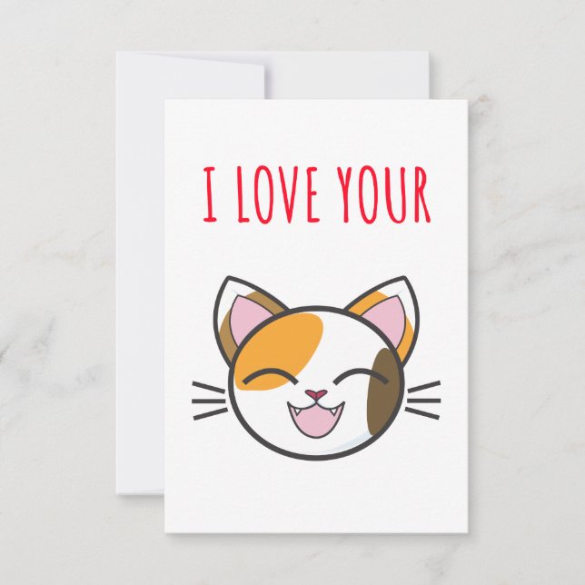 I love your pussy valentines day card (Front)