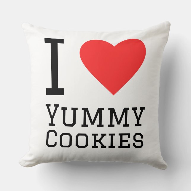 I love yummy cookie  cushion (Front)