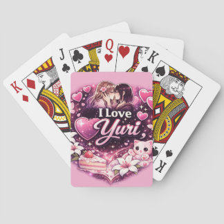 I Love Yuri | Kawaii Girls’ Love Anime Aesthetic Playing Cards