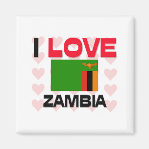 I Love Zambia Magnet