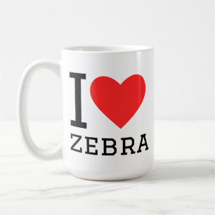 I love zebra coffee mug