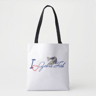 I love zebra fish tote bag