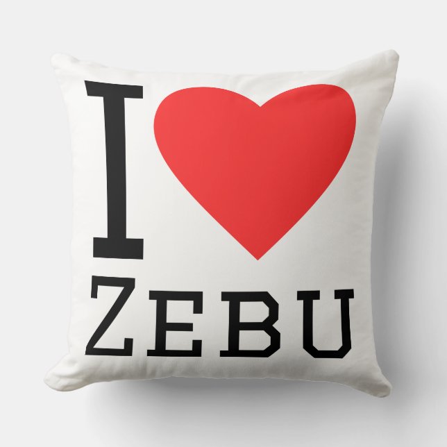 I love zebu cushion (Front)