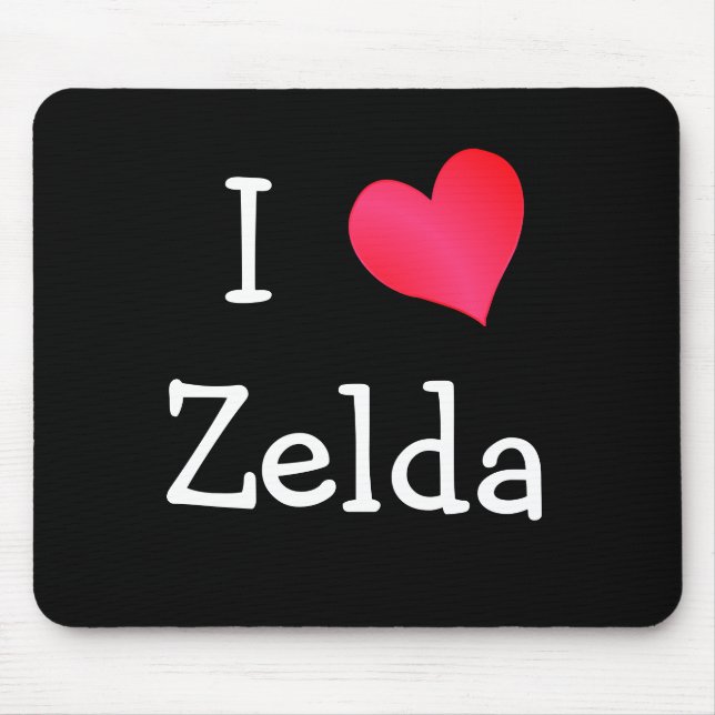 I Love Zelda Mouse Mat (Front)