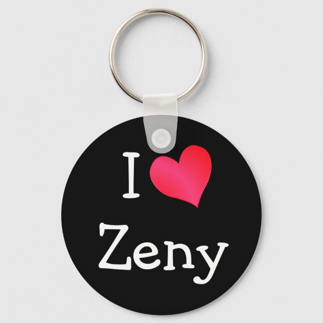 I Love Zeny Key Ring (Front)
