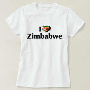 I Love Zimbabwe Flag Shirt