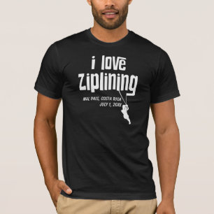 I love Ziplining Customisable T-Shirt