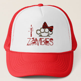 I Love Zombies-KnuckleBow Trucker Hat