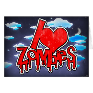 I Love Zombies Red