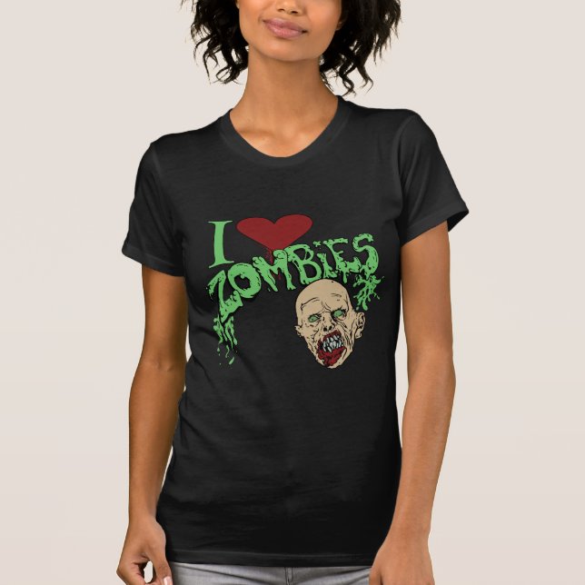 I Love Zombies T-Shirt (Front)