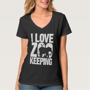 I Love Zoo Keeping Animal Animal Keeper Zoologist T-Shirt