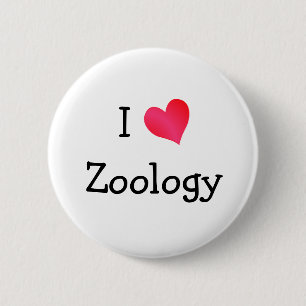 I Love Zoology 6 Cm Round Badge